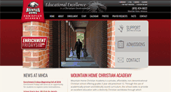 Desktop Screenshot of mountainhomechristianacademy.com